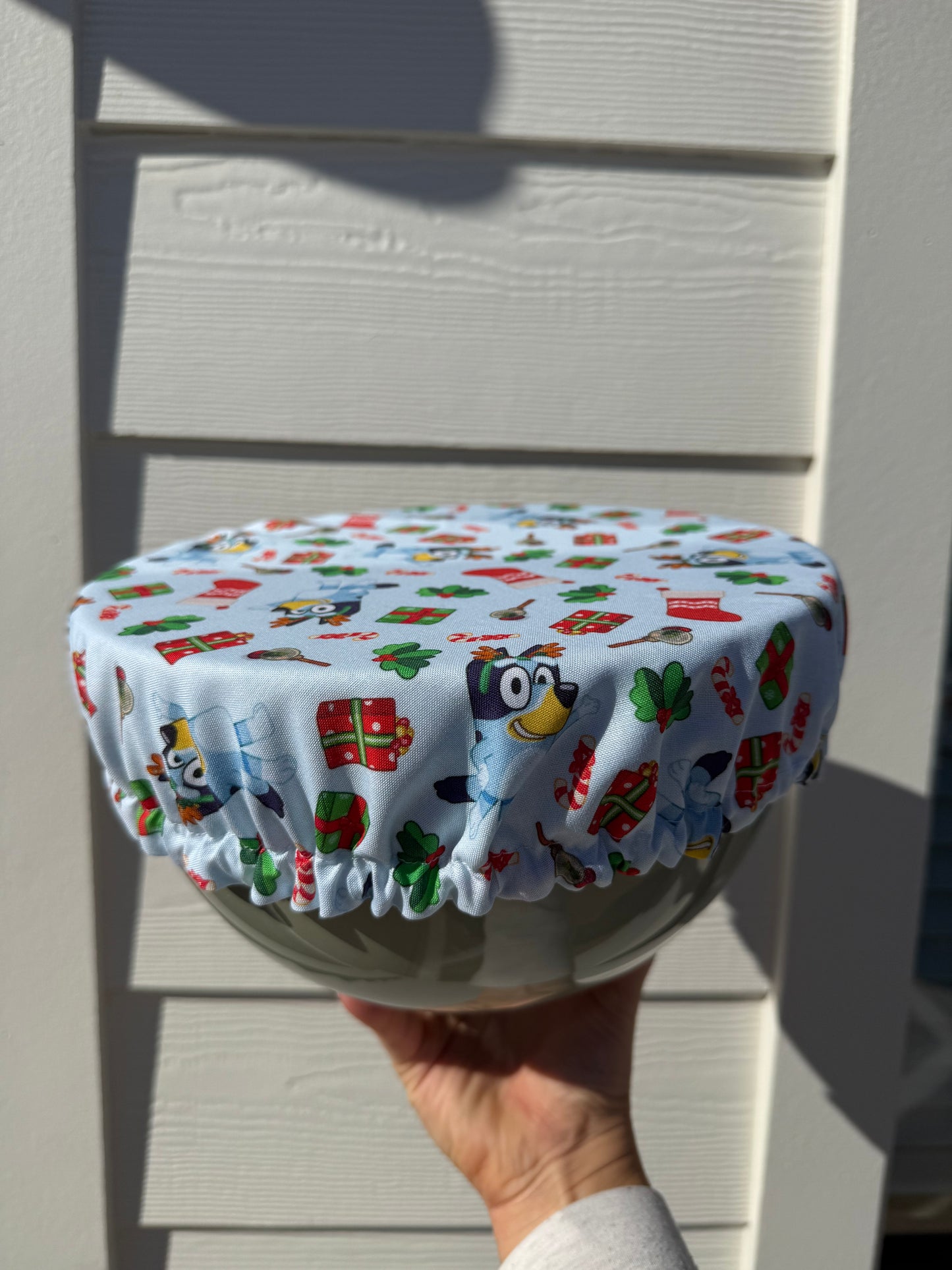 Mommy + Me Bowl & Jar Cover Set — Bluey + Classic Christmas Trucks