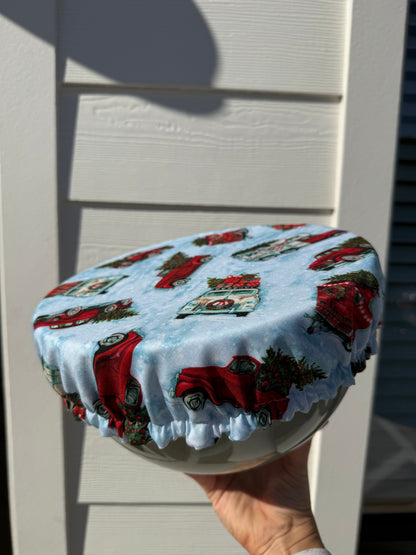 Mommy + Me Bowl & Jar Cover Set — Bluey + Classic Christmas Trucks