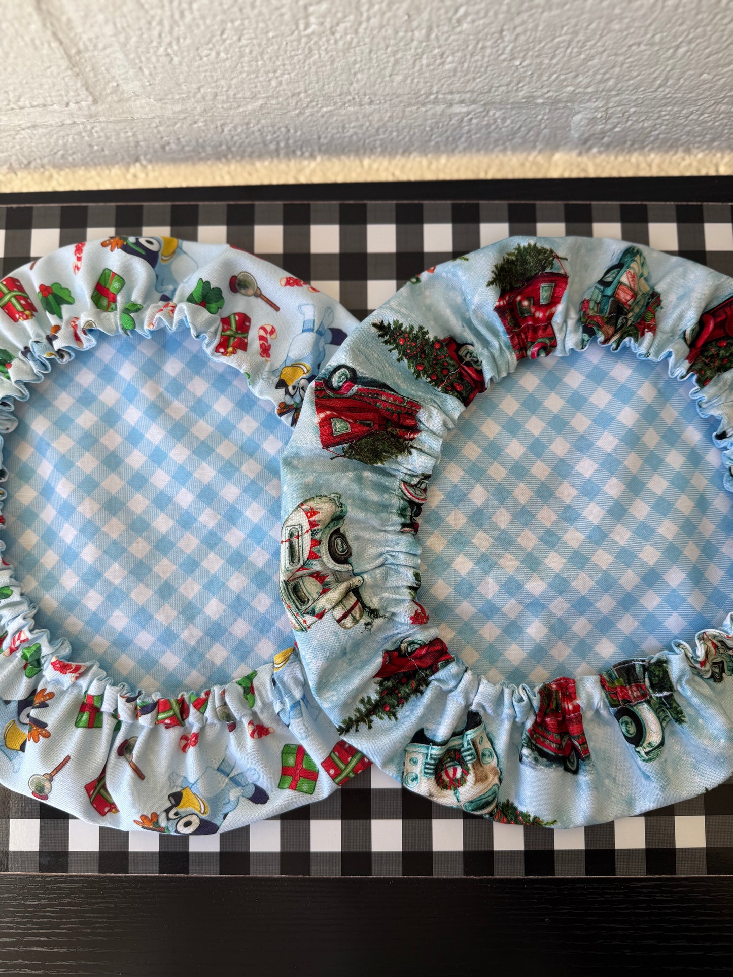 Mommy + Me Bowl & Jar Cover Set — Bluey + Classic Christmas Trucks