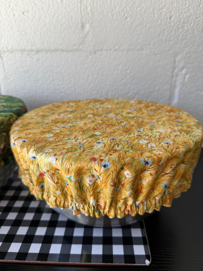 Highland Hooves Meadow Reversible Bowl Cover