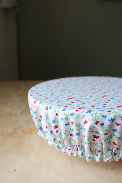 Simple Americana Picnic Bowl Cover – Butterflies & Gingham