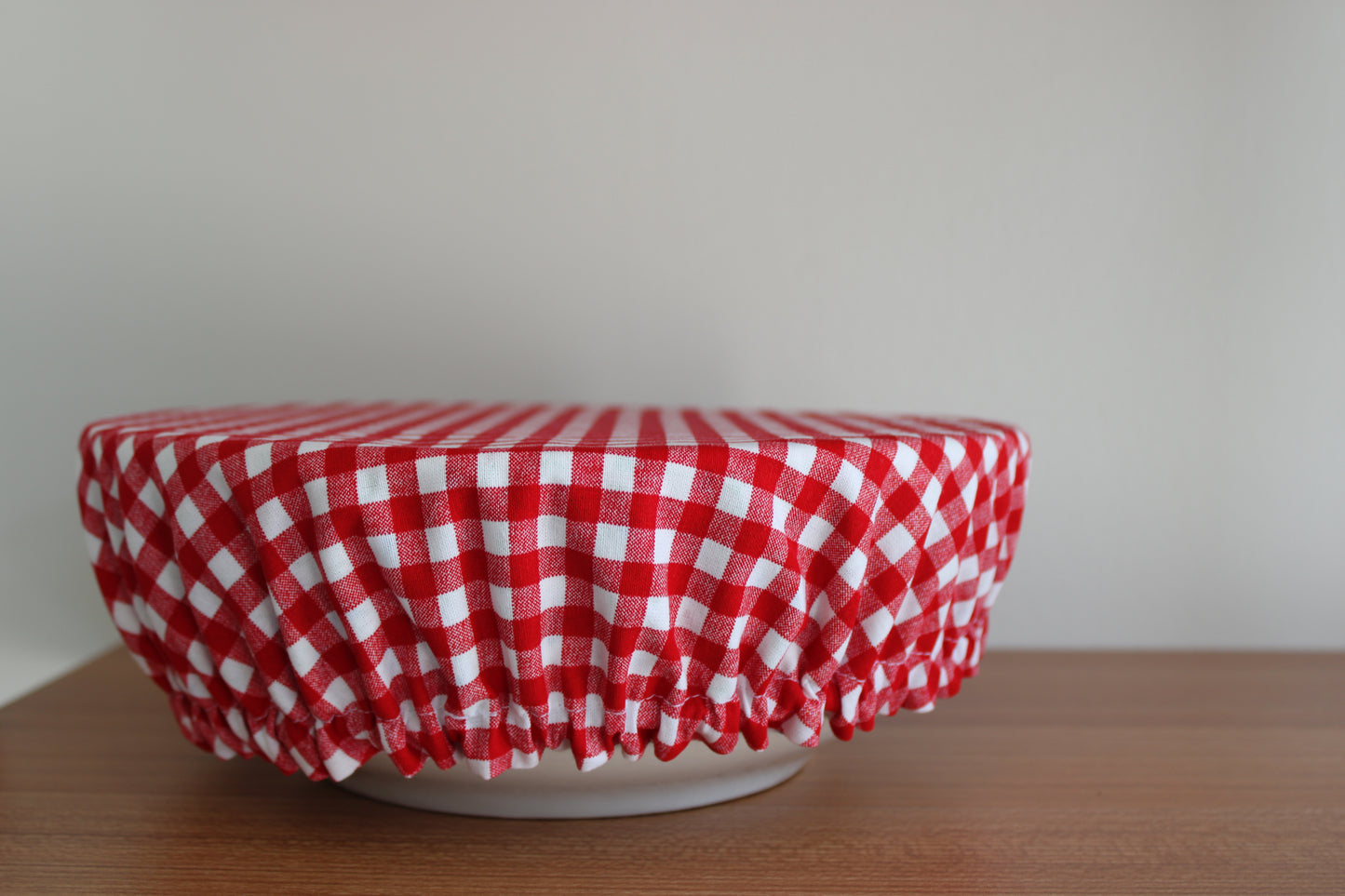 Americana Cherry Gingham Bowl Cover