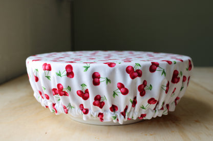 Americana Cherry Gingham Bowl Cover