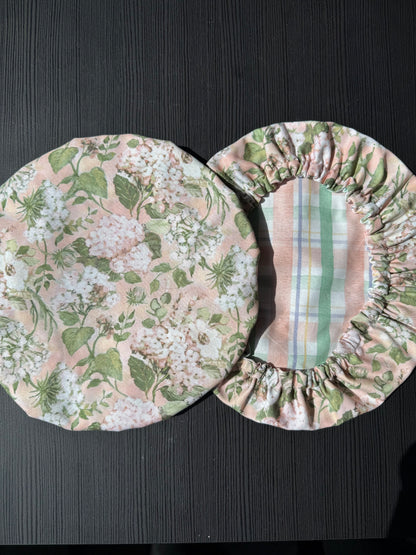 Pink Hydrangea Sourdough Bowl Cover