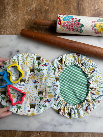 Away in a Manger Reversible bowl cover