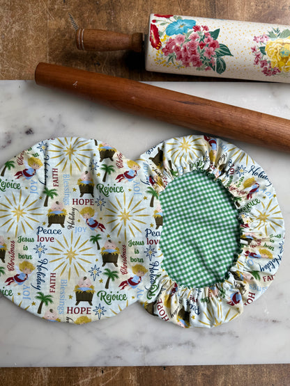 Away in a Manger Reversible bowl cover