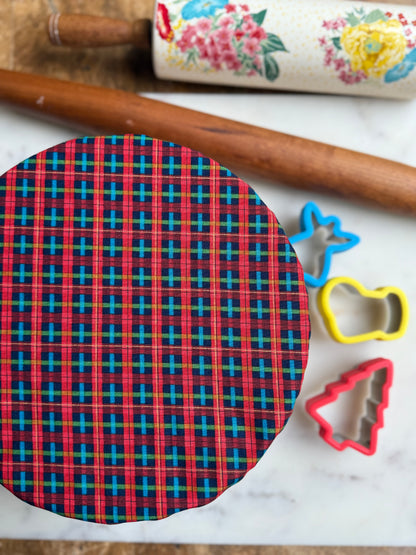 The Grinch & Christmas Plaid Reversible Bowl Cover