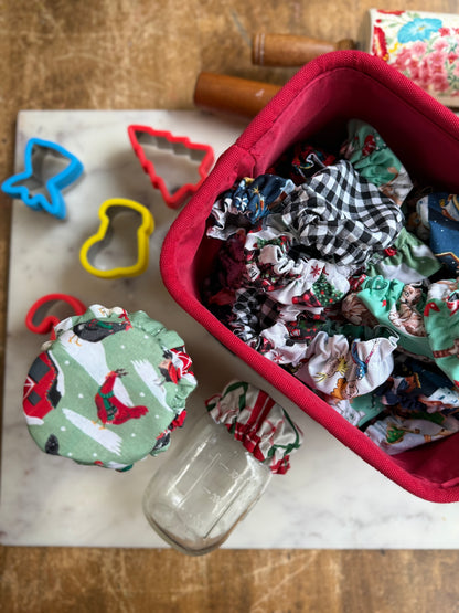 Assorted Holiday Jar Covers