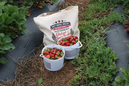Acts 2:46 Jumbo Tote Bag – Americana Canvas Tote