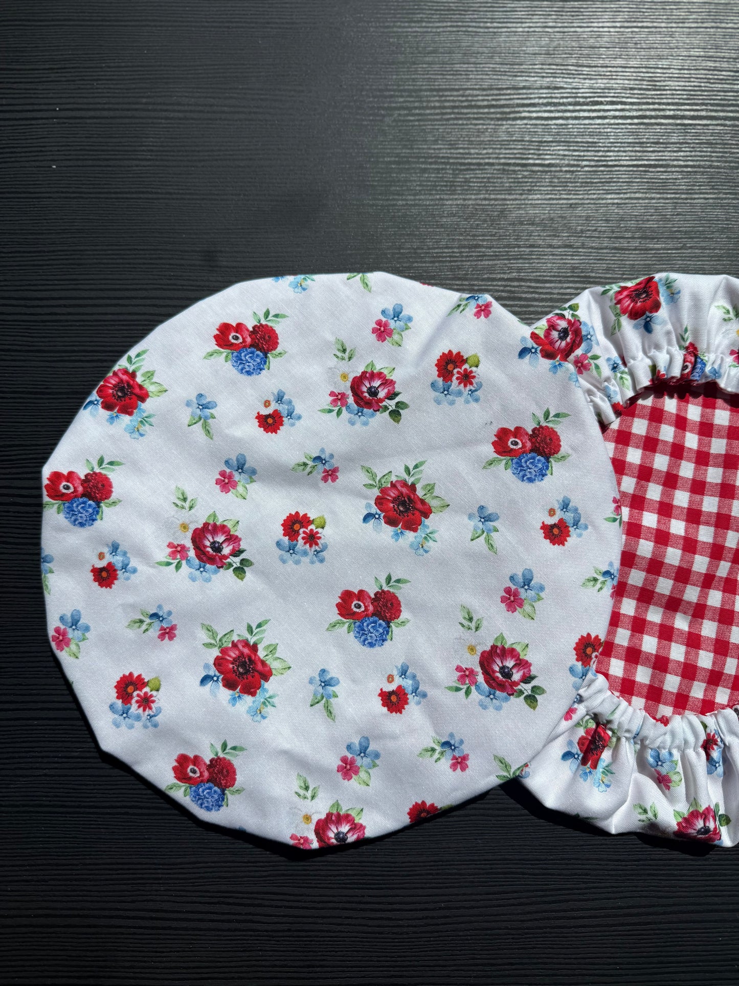 Americana Floral Bowl Cover | Reversible Sourdough Cover