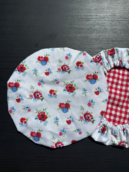 Americana Floral Bowl Cover | Reversible Sourdough Cover