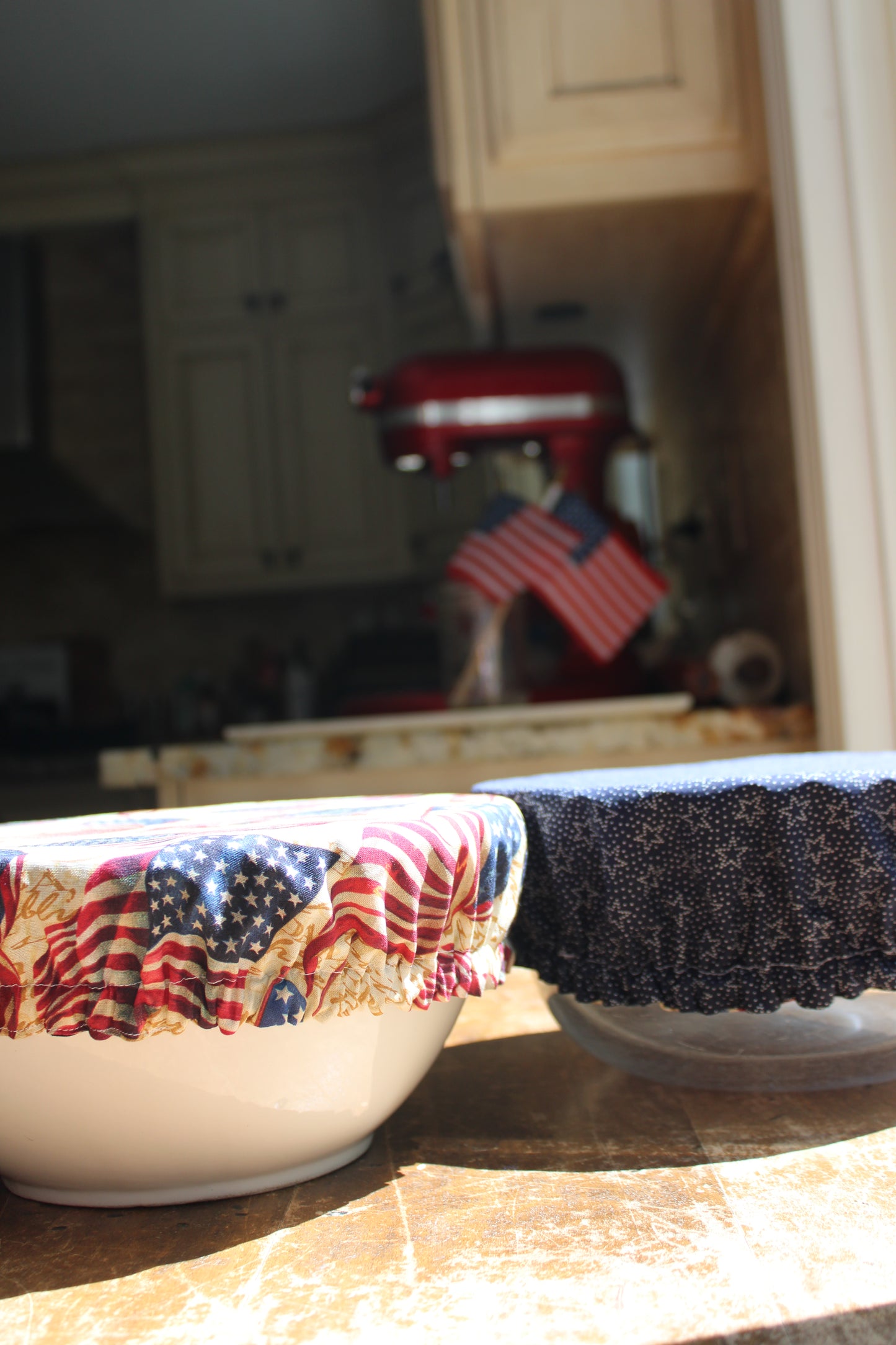 Americana Pledge of Allegiance Reversible Bowl Cover