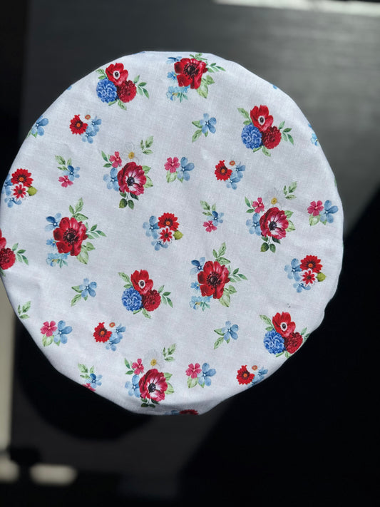 Americana Floral Bowl Cover | Reversible Sourdough Cover
