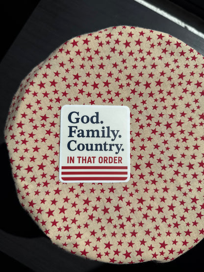 Americana Vintage Flags Bowl Cover | Reversible Sourdough Cover