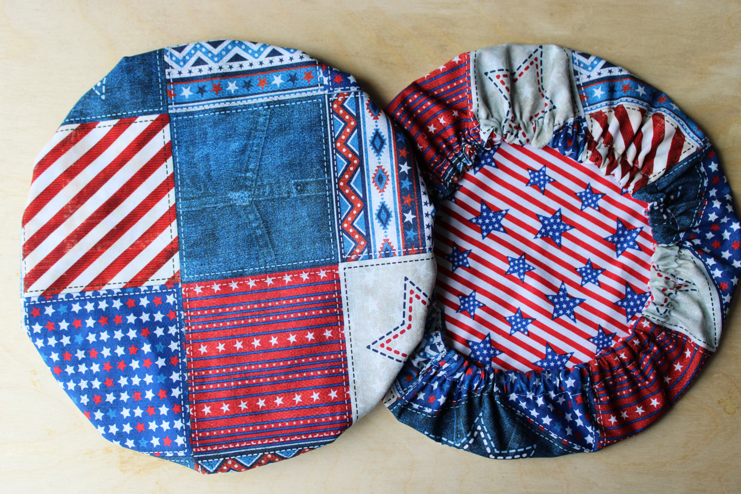 Americana Patchwork Bowl Cover