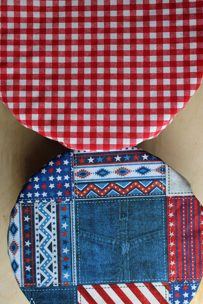 Americana Patchwork Bowl Cover
