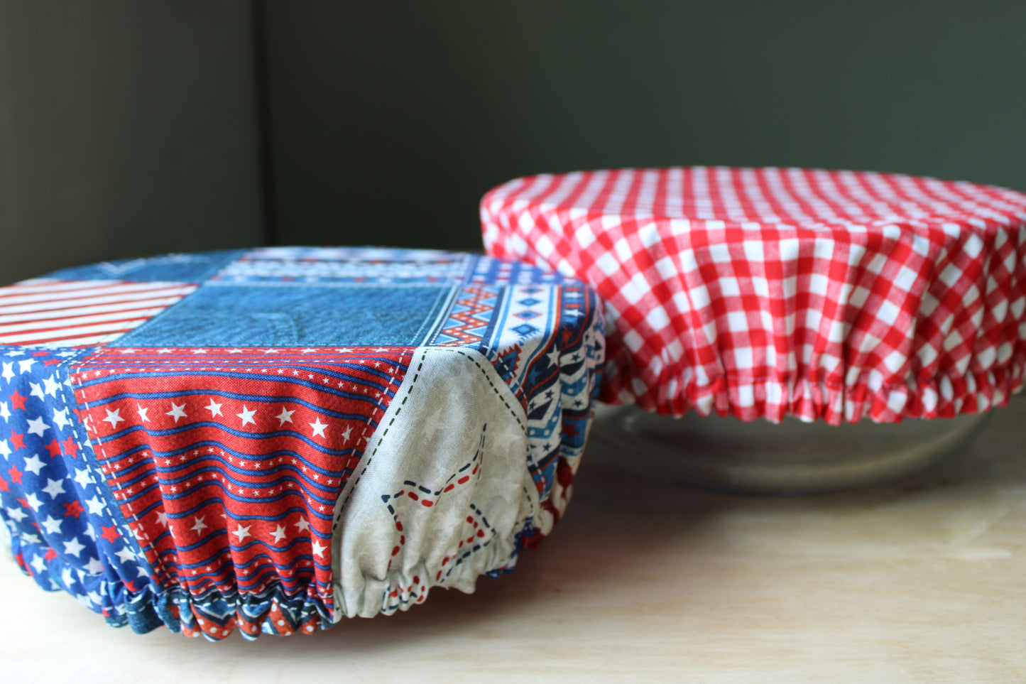 Americana Patchwork Bowl Cover