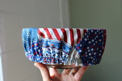Americana Patchwork Bowl Cover