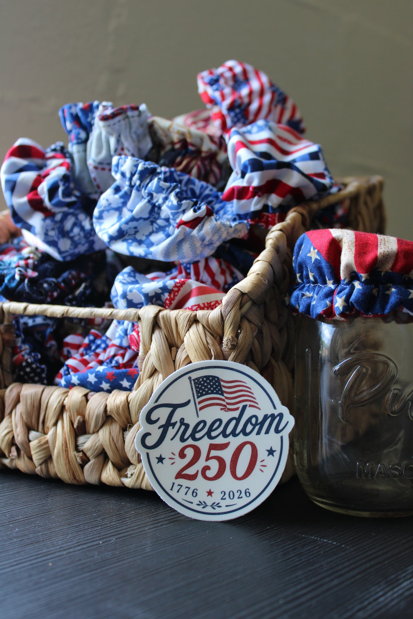 Limited-Edition Americana Collection Mason Jar Covers