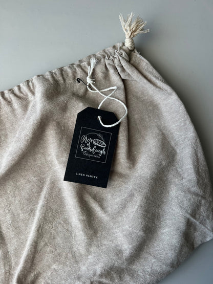 Handcrafted Linen-Cotton Bread Bag – Freshness Meets Style