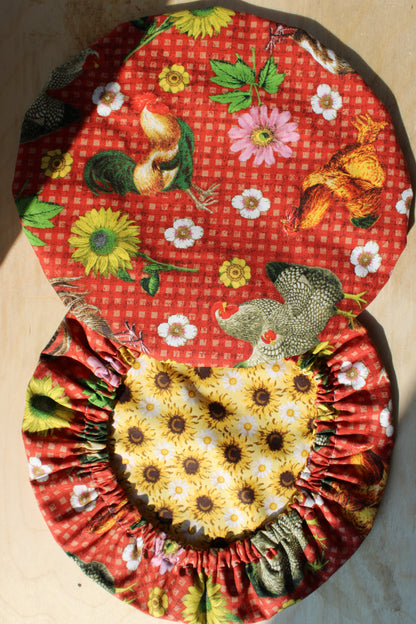Harvest Hen Reversible Bowl Cover | Fall Collection