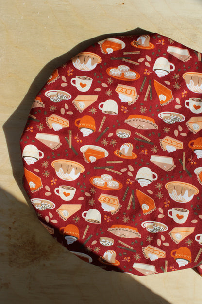 Pie Season Reversible Bowl Cover | Fall Collection