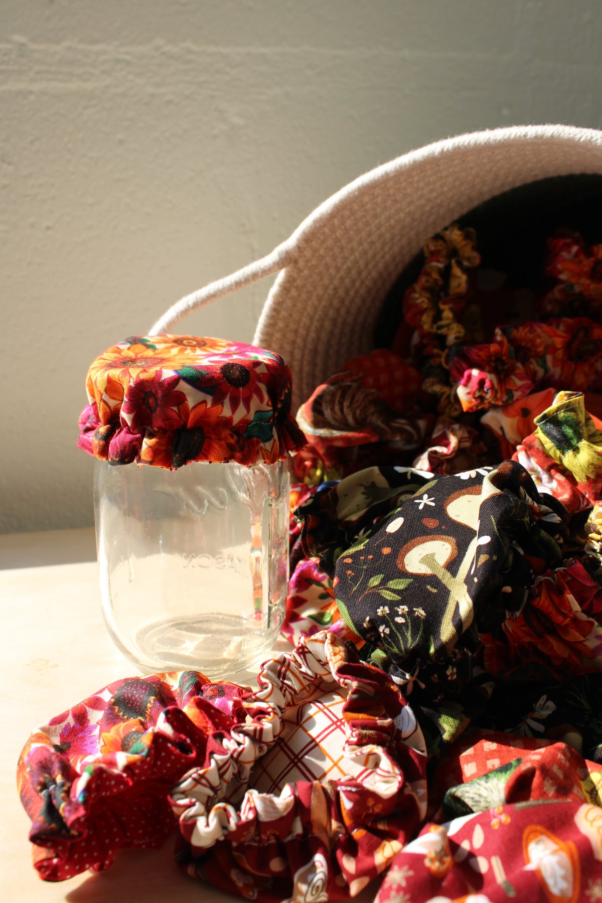 Fall Assorted Jar Covers | Handmade & Reversible