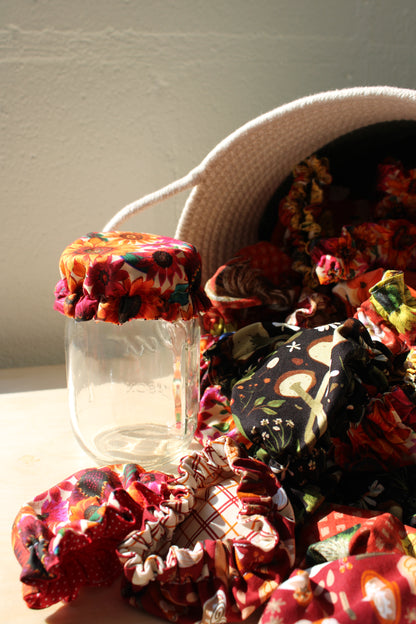 Fall Assorted Jar Covers | Handmade & Reversible