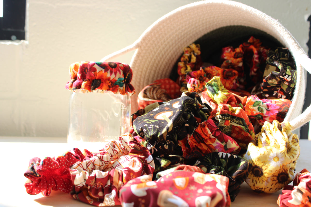 Fall Assorted Jar Covers | Handmade & Reversible
