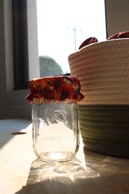Fall Assorted Jar Covers | Handmade & Reversible