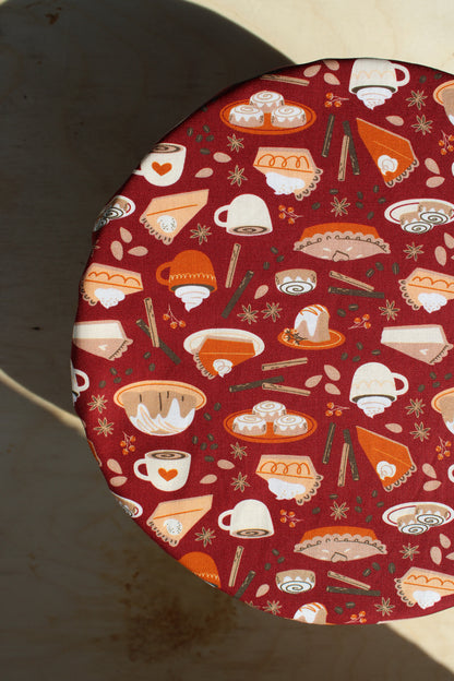 Pie Season Reversible Bowl Cover | Fall Collection