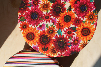 Autumn Blooms Reversible Bowl Cover | Fall Collection