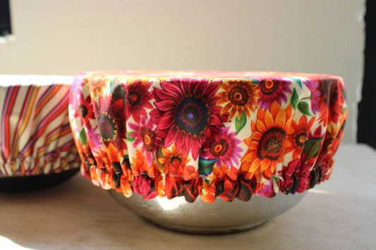 Autumn Blooms Reversible Bowl Cover | Fall Collection