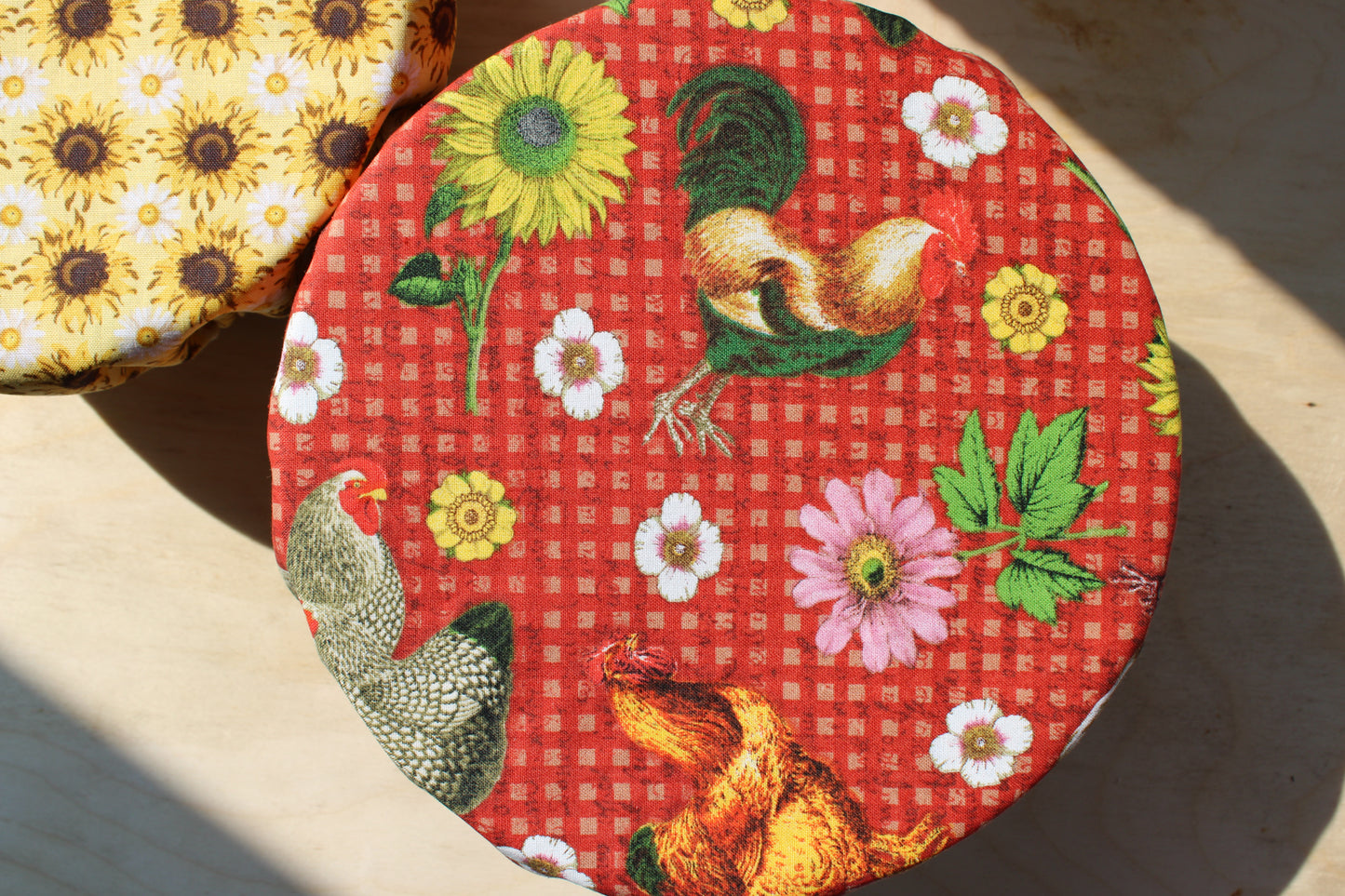 Harvest Hen Reversible Bowl Cover | Fall Collection
