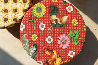 Harvest Hen Reversible Bowl Cover | Fall Collection