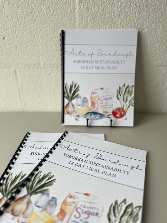 Suburban Sustainability *PRINTED* 14 Day Meal Plan (With Free Digital Download)
