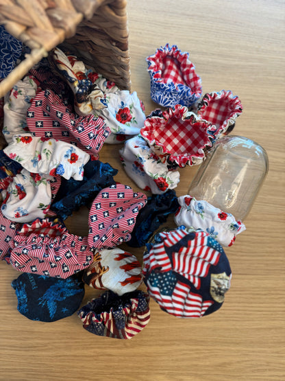 Limited-Edition Americana Collection Mason Jar Covers