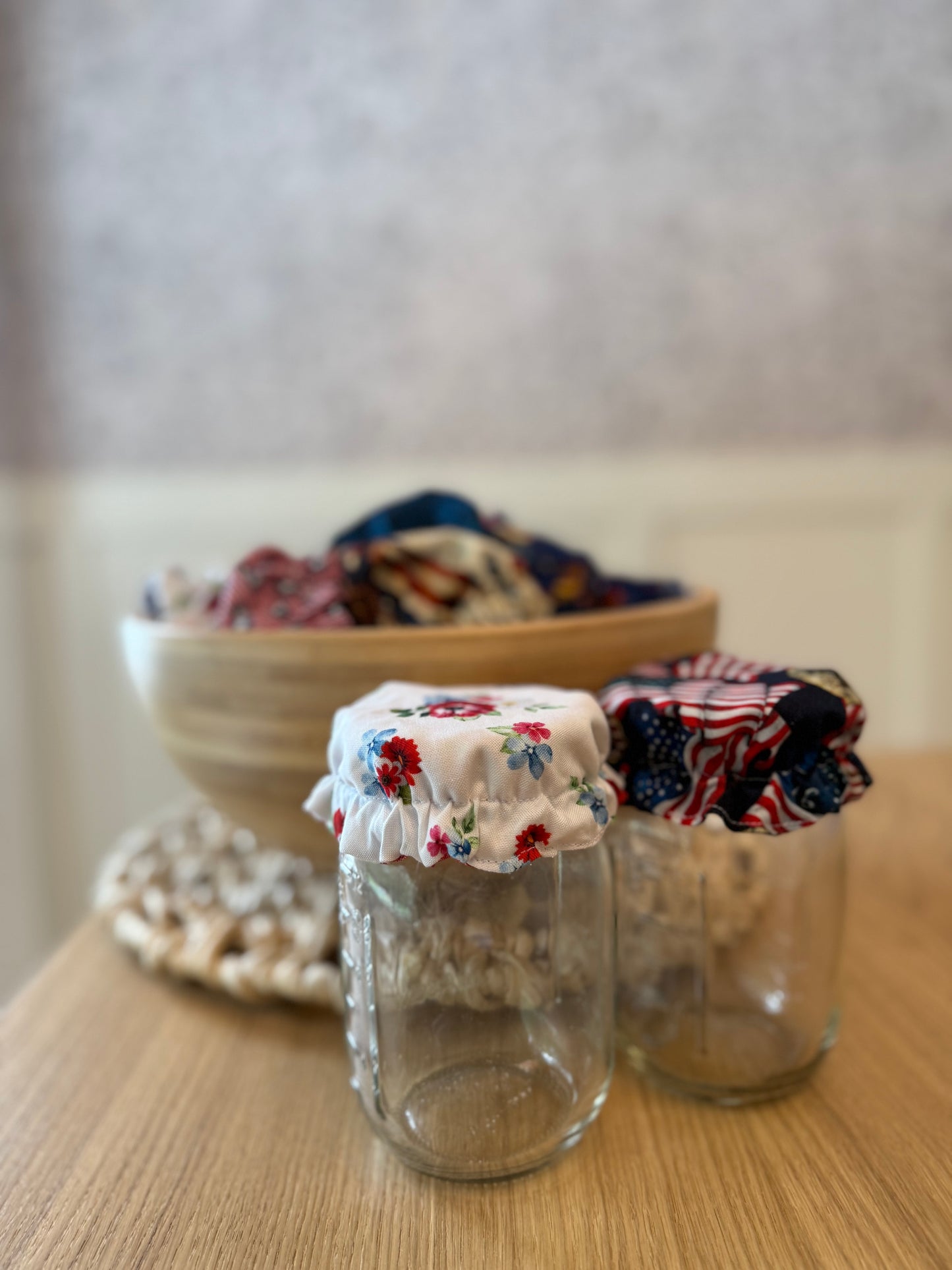 Limited-Edition Americana Collection Mason Jar Covers