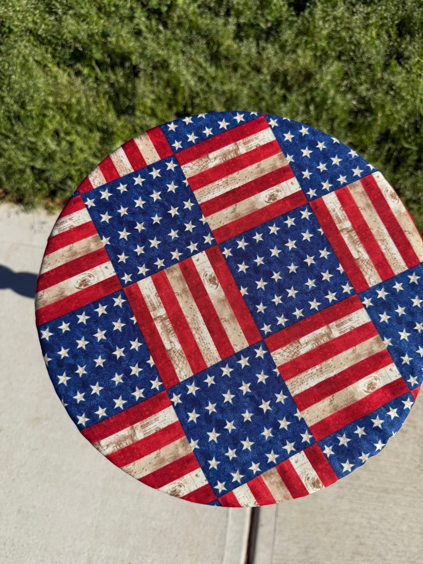 Americana Vintage Flags Bowl Cover | Reversible Sourdough Cover