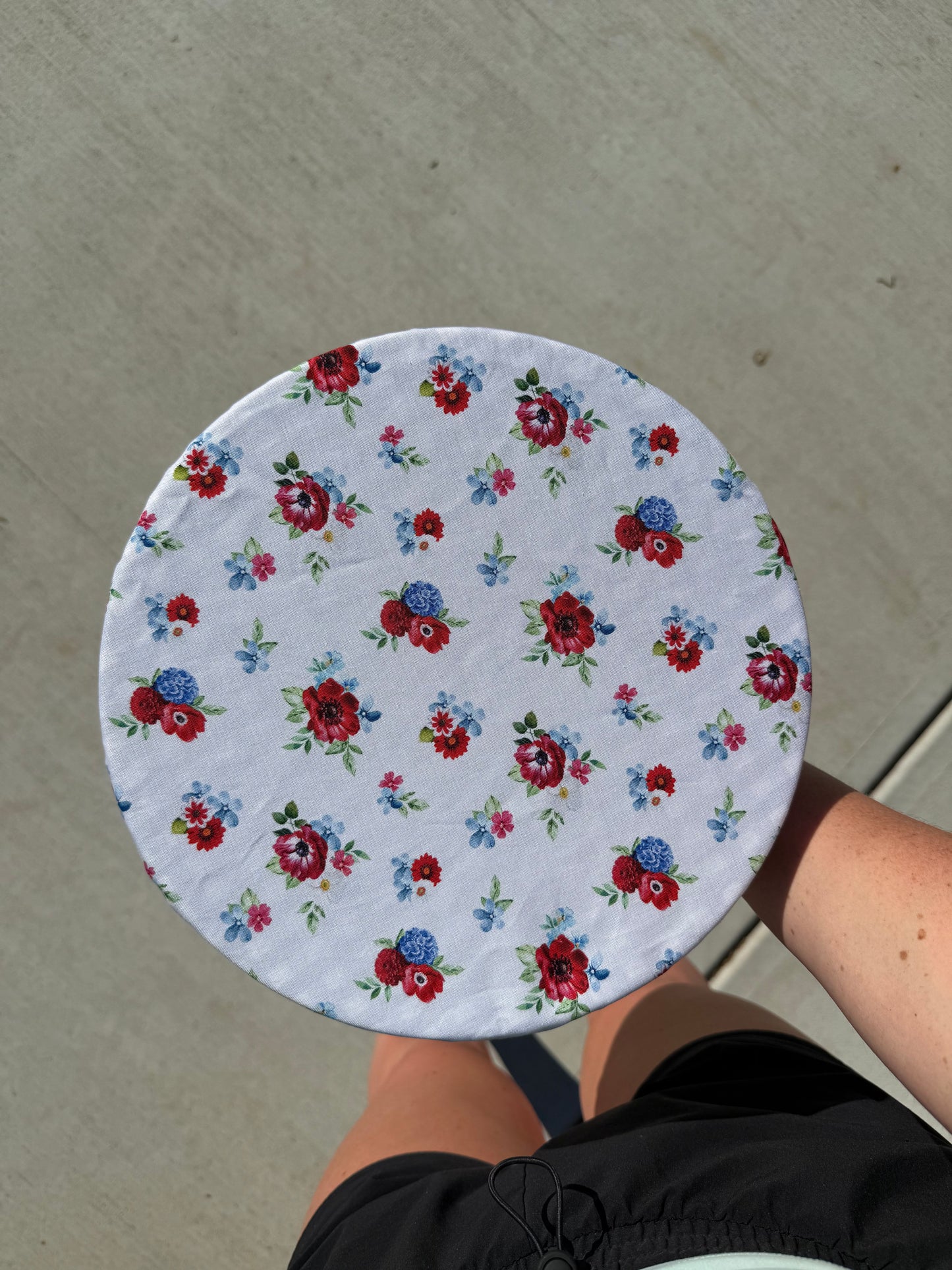 Americana Floral Bowl Cover | Reversible Sourdough Cover