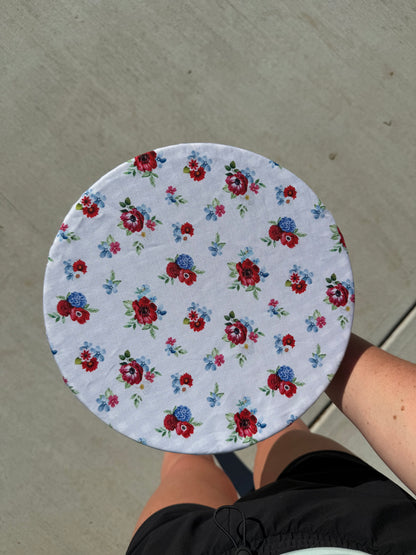Americana Floral Bowl Cover | Reversible Sourdough Cover