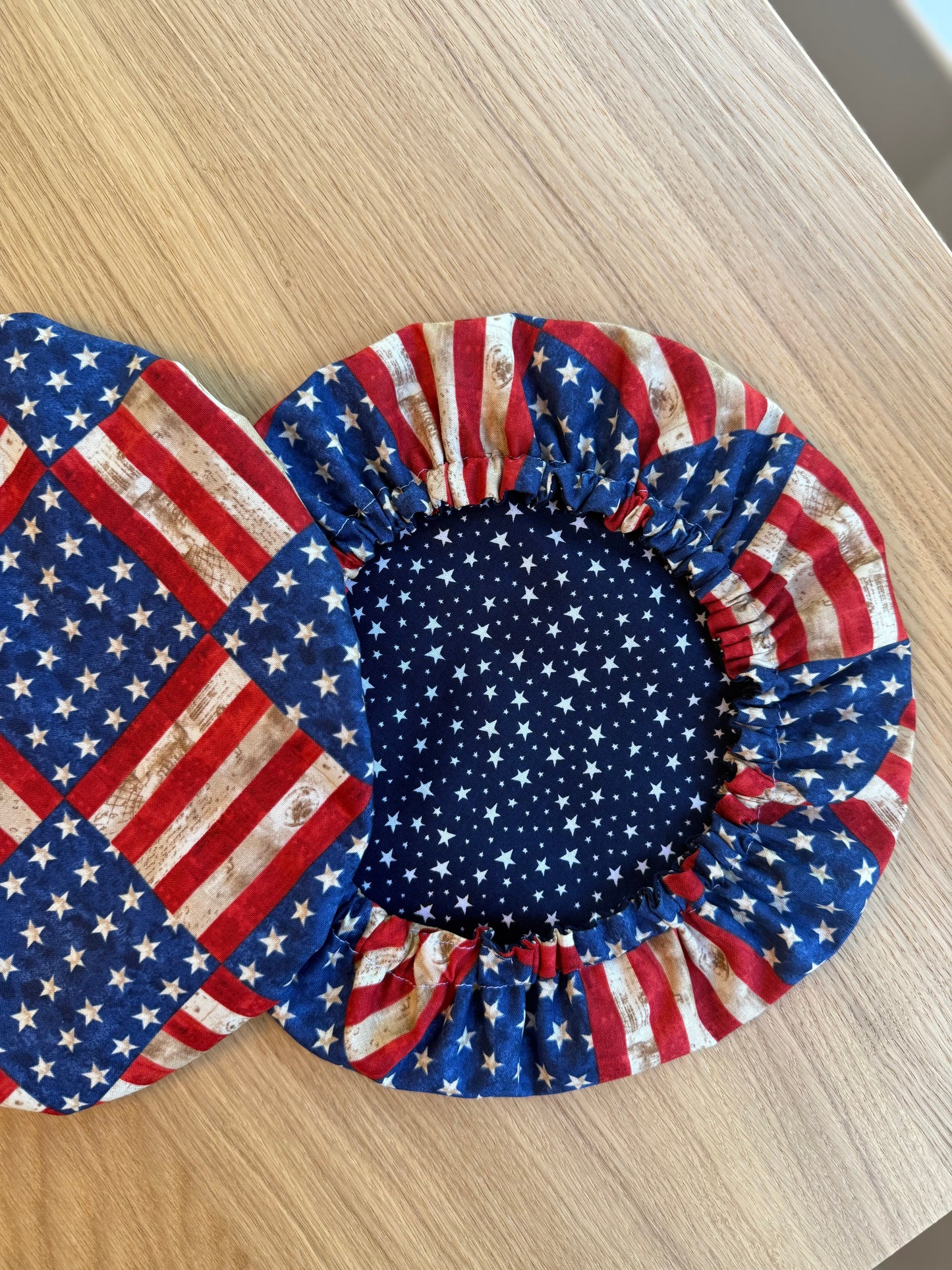 Americana Vintage Flags Bowl Cover | Reversible Sourdough Cover