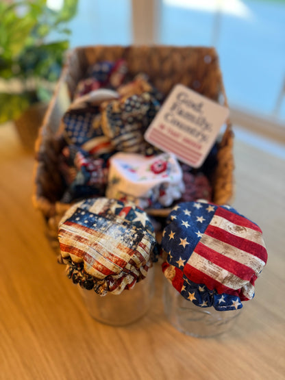 Limited-Edition Americana Collection Mason Jar Covers