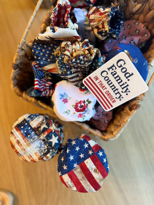 Limited-Edition Americana Collection Mason Jar Covers