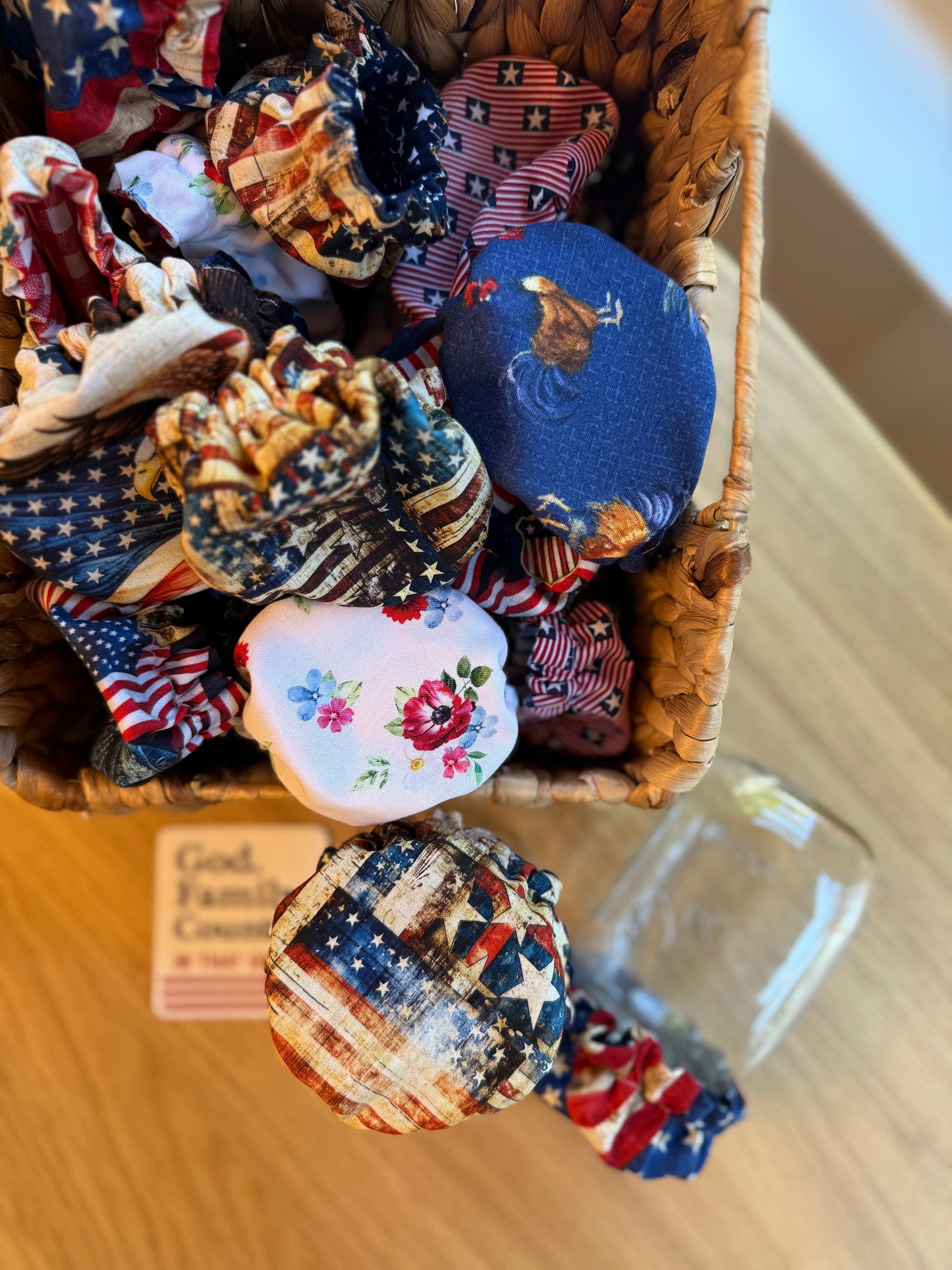 Limited-Edition Americana Collection Mason Jar Covers