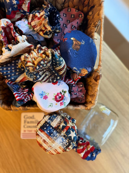 Limited-Edition Americana Collection Mason Jar Covers