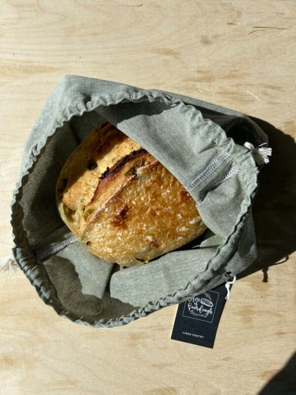 Handcrafted Linen-Cotton Bread Bag – Freshness Meets Style