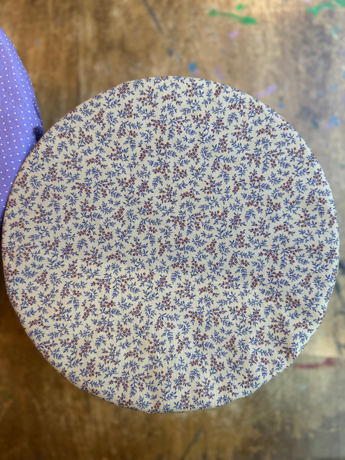 Bluebell & Lavender Reversible Bowl Cover