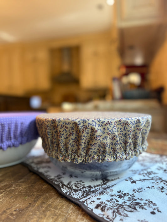 Bluebell & Lavender Reversible Bowl Cover