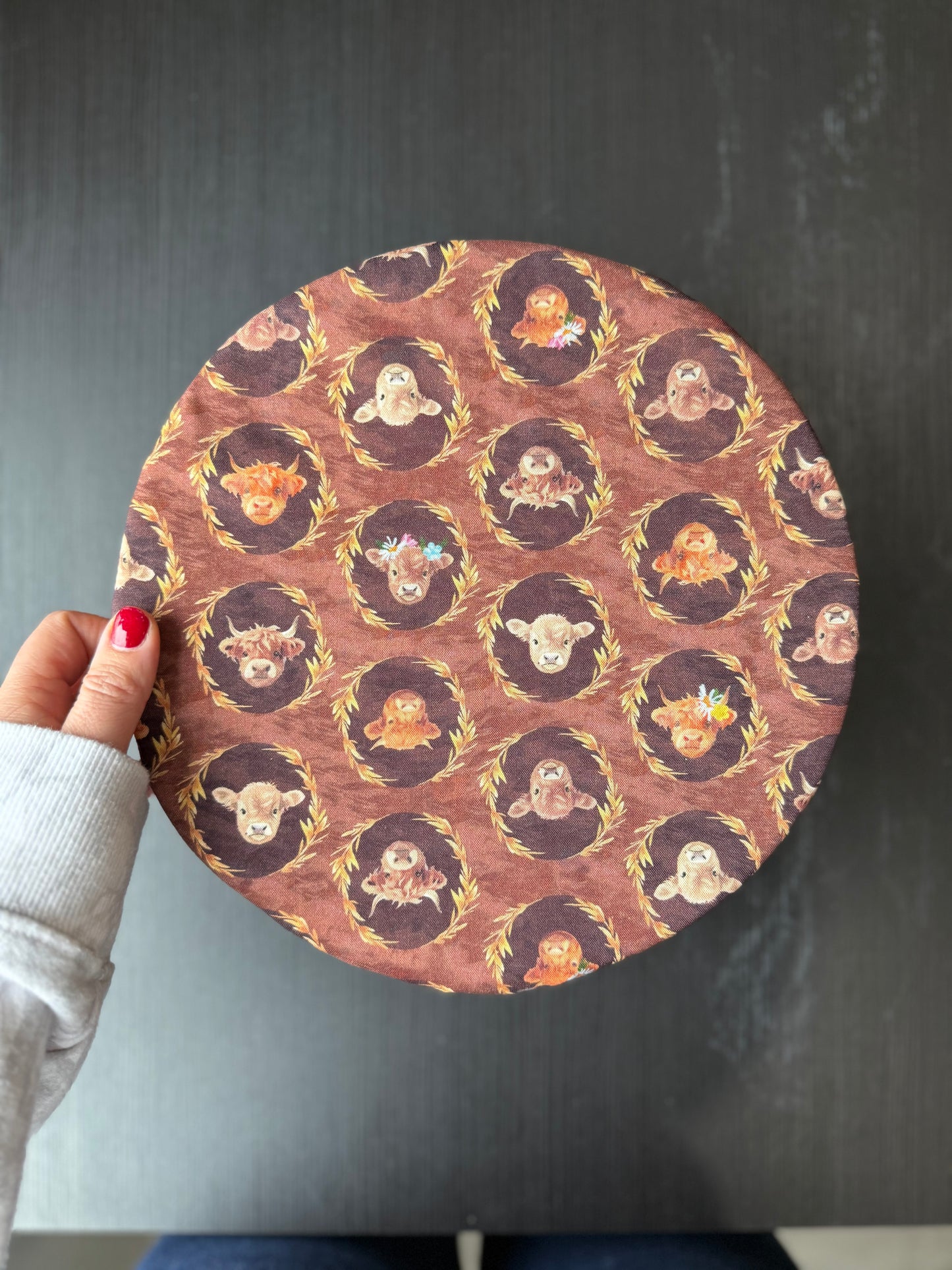 Highland Cow Bowl Cover – Highland Hooves Collection